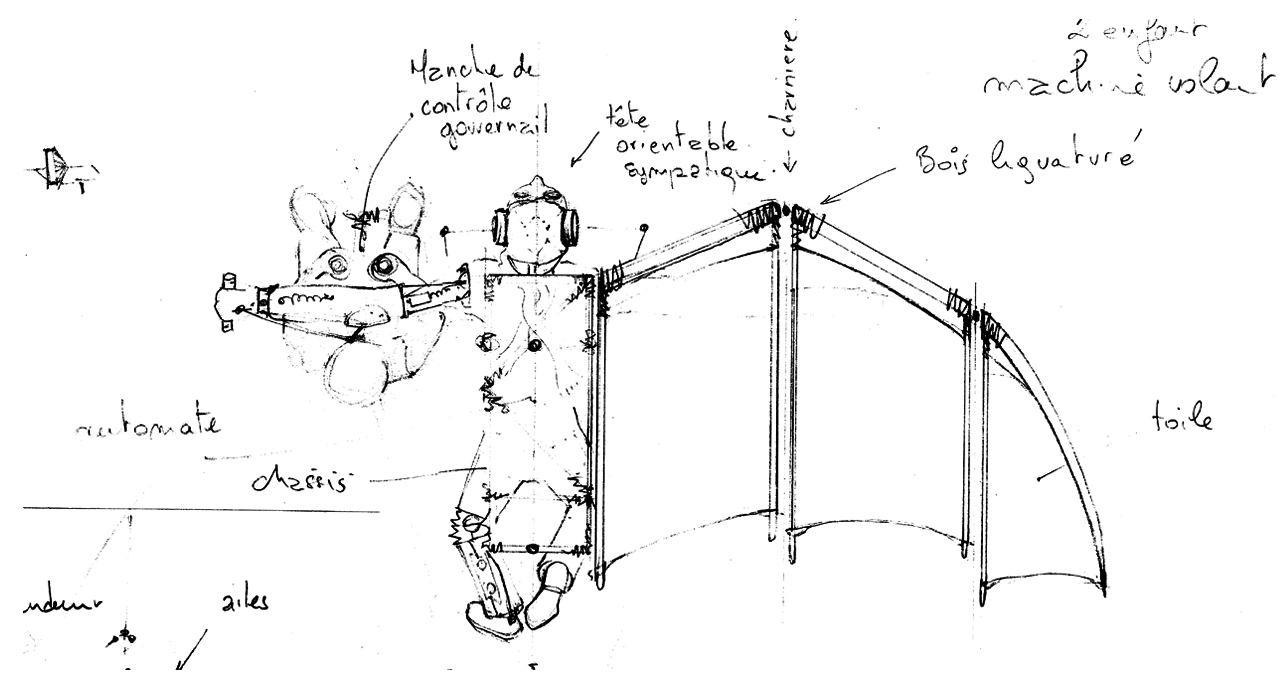 Le Manège d'Andréa - croquis de création