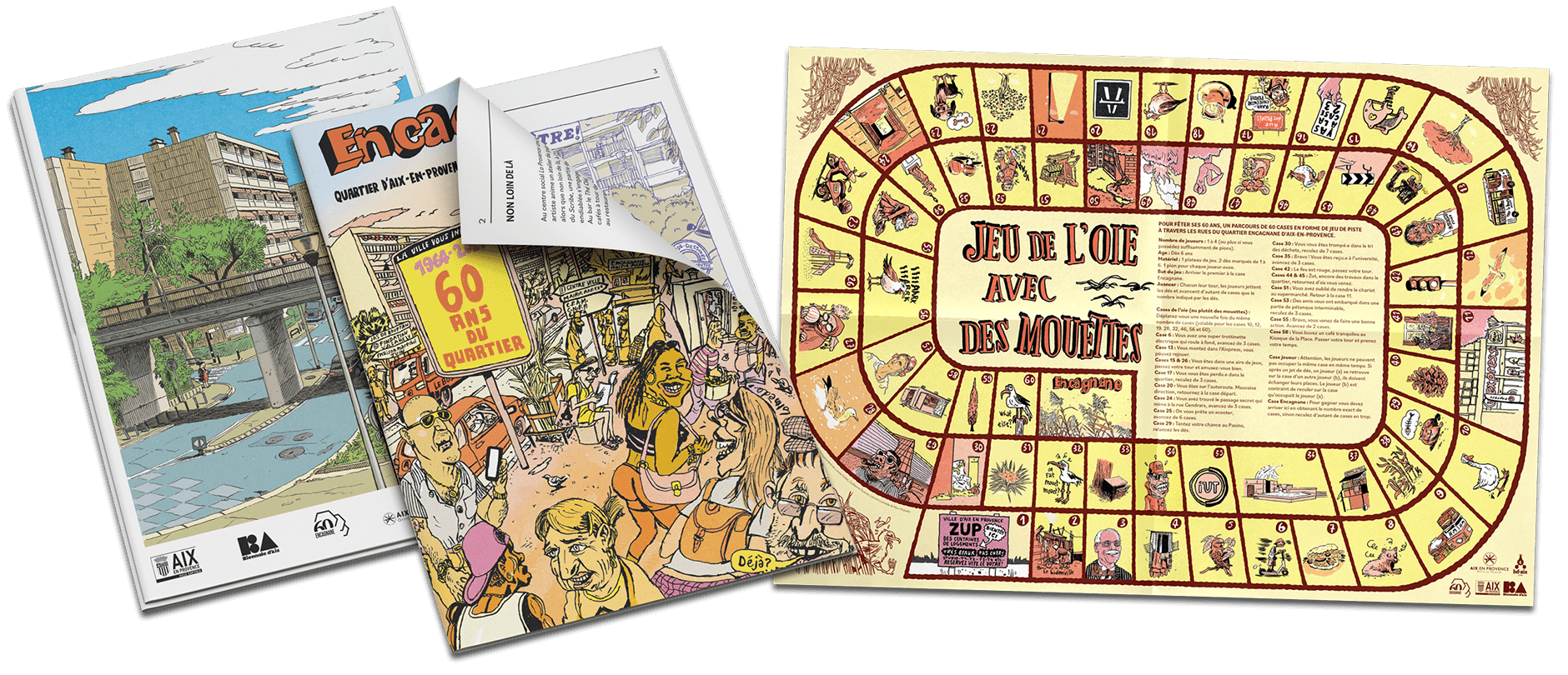 60 ans : Encagnane en BD - Un journal et un plateau de jeu gratuit pour fêter les 60 ans