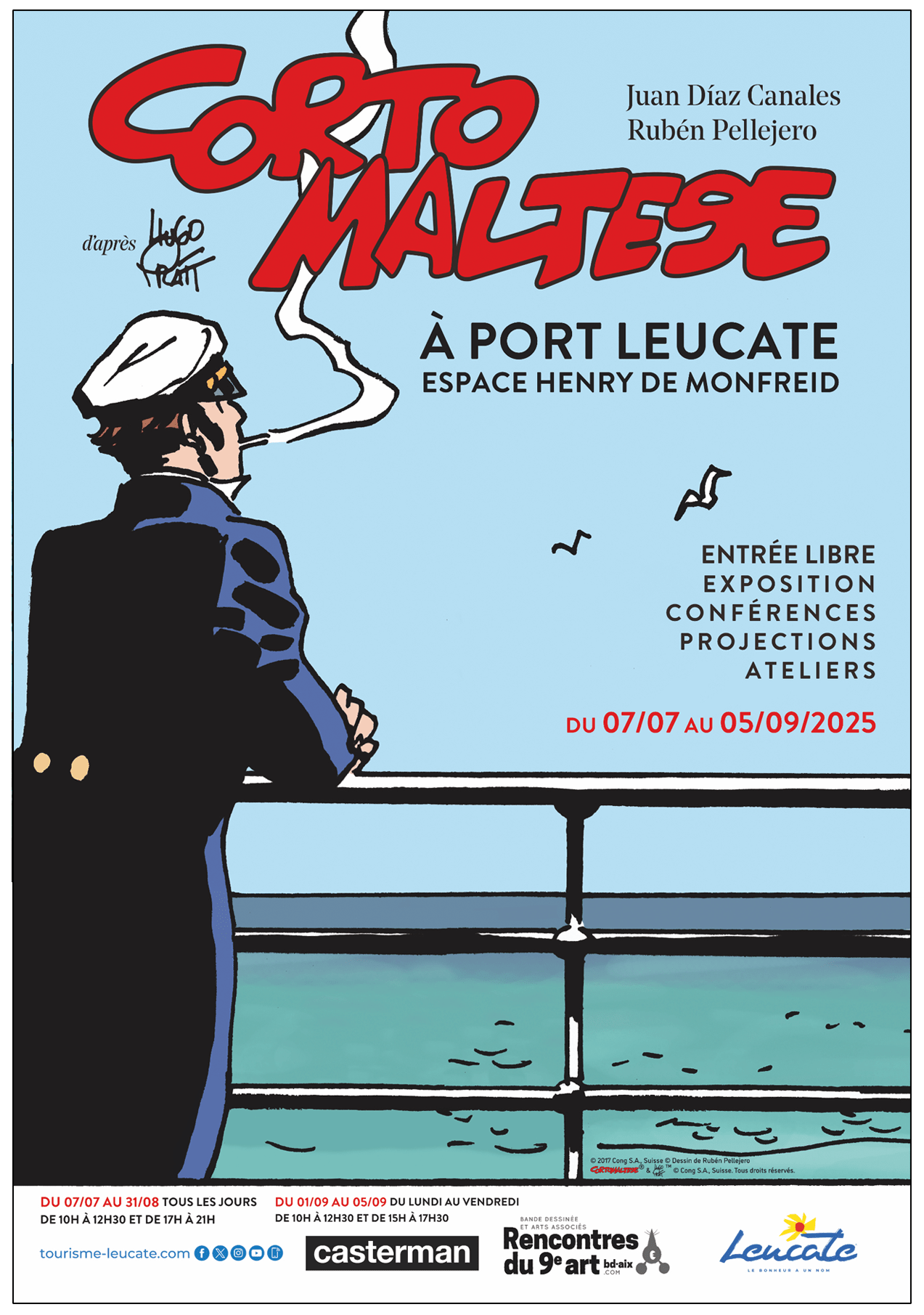 Exposition Corto Maltese à Port Leucate © 1967-2024, Corto Maltese® & Hugo Pratt™ © Cong S.A., Suisse. Tous droits réservés.