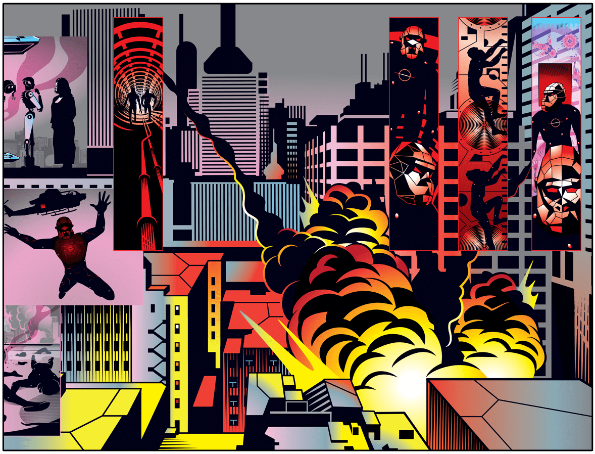 Extrait de l'installation "Vega" de Yann Legendre et Serge Lehman, durant le Festival 2023