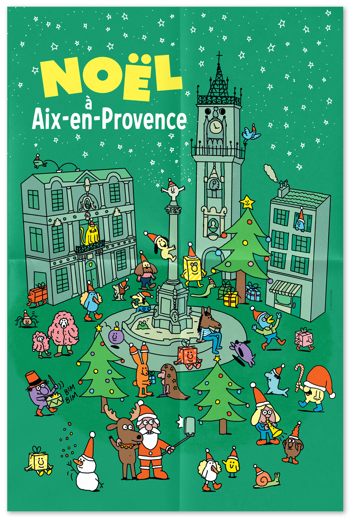 Affiche de Noël 2025 par Anouk Ricard