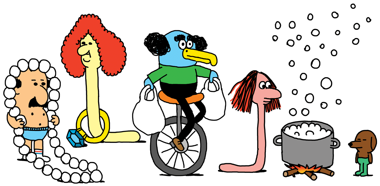 Série d'illustrations d'Anouk Ricard.