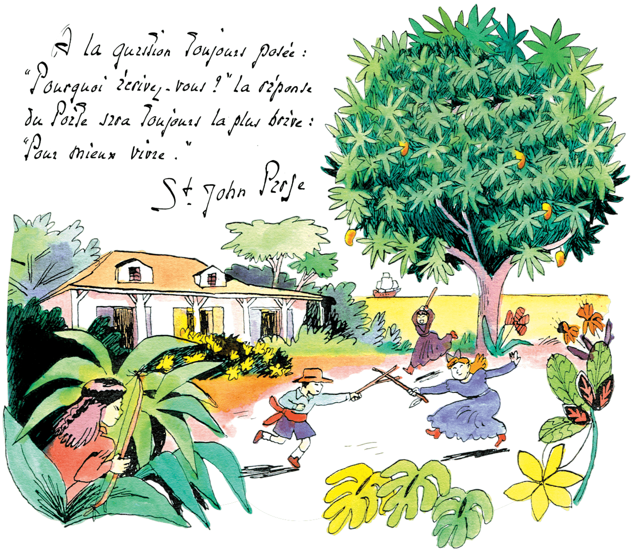 Exposition Saint-John Perse d’Atlantique : L'enfance en Guadeloupe par Lisa Lugrin