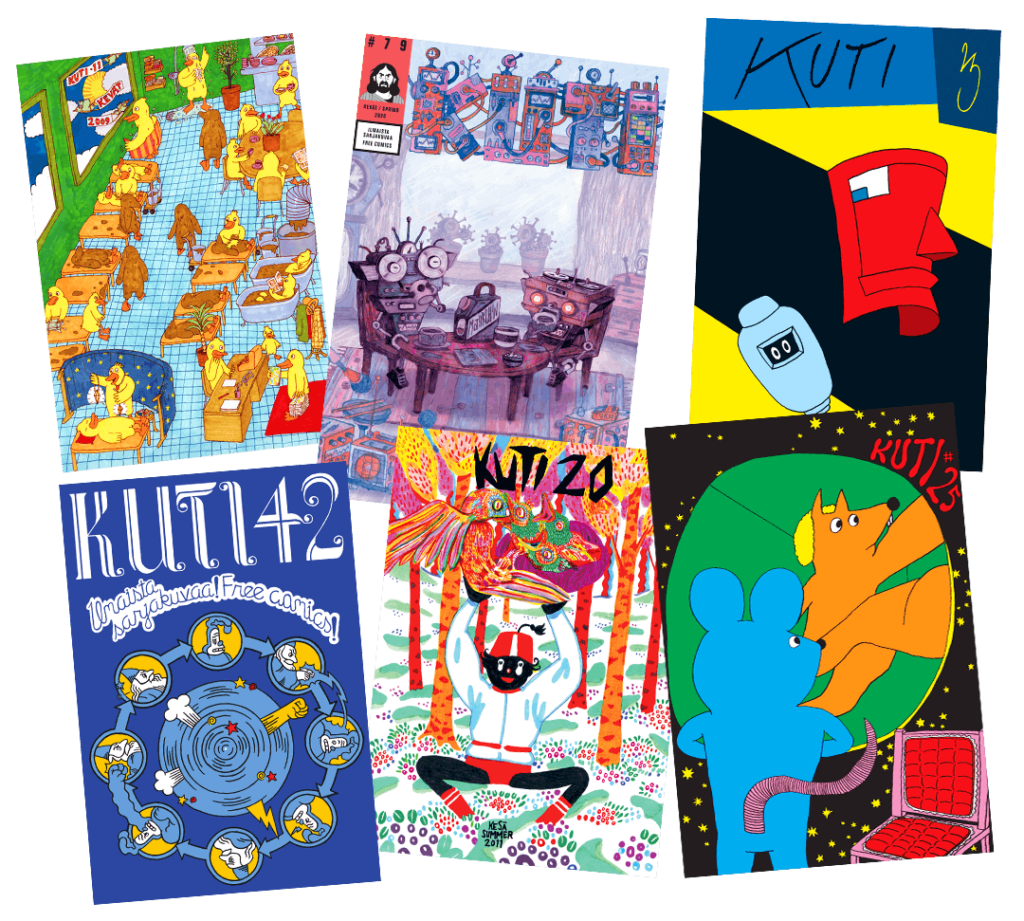 Quelques couvertures du magazine « Kuti » ©KutiKuti