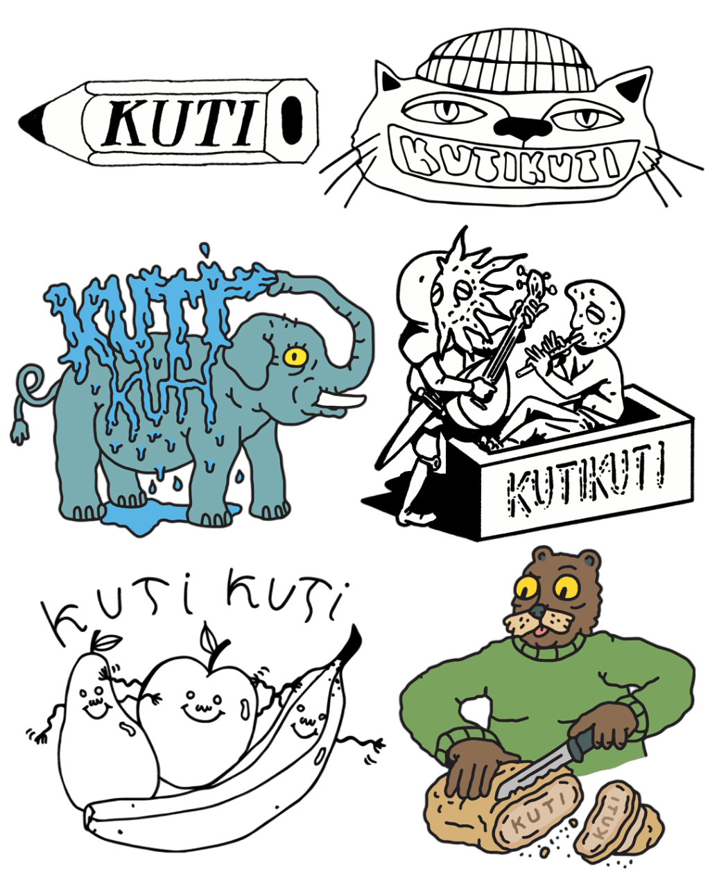 Différents logos KutiKuti ©KutiKuti