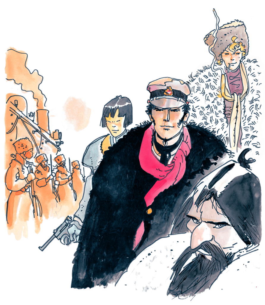 « Corto Maltese en Sibérie » (extrait couverture) ©Cong S.A. Suisse - Tous droits réservés