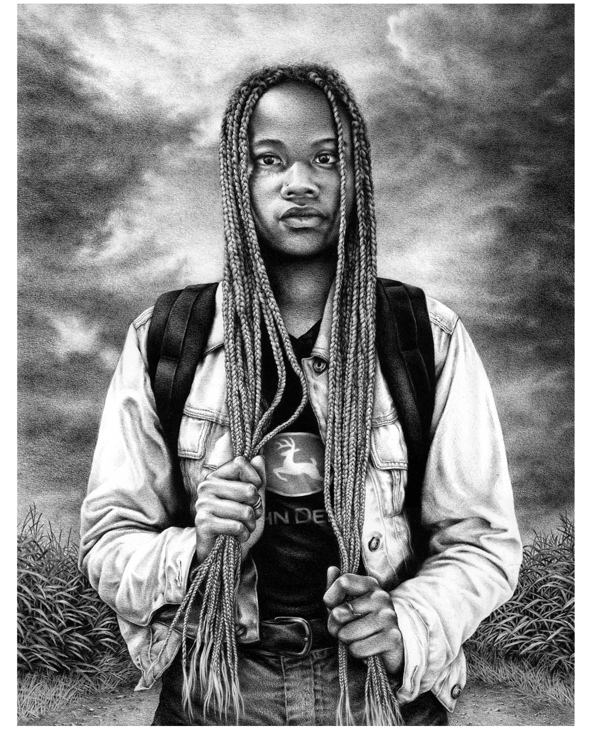 Adoscopie - Karen (graphite sur papier) © Véronique Dorey