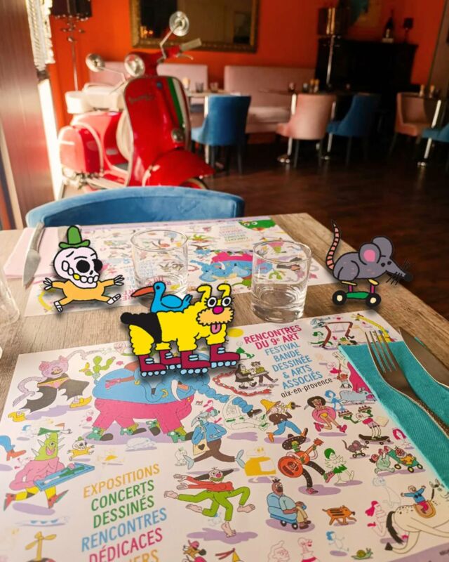 Clin d’œil à nos partenaires restaurateurs. 🍽️ Pendant toute la durée du Festival BD, leurs tables prennent les couleurs de l’affiche dessinée par @emilie.gleason. Énorme MERCI à eux de jouer le jeu et de nous accompagner au quotidien et jusqu’au 3 mai ! 🙏❤️ Avec : @caffejuliaix, @jacquoulecroquantaix, @lenovoaix, @les_baratineurs, @lafontaine_aix, @lerepubliqueaix, @estello.aix, @francesca_aixenprovence, @le.thermal

@aixmaville @aixenprovencetourism #bdaix #bdaix2025 #festivalbd #aixenprovence #provenceaixperience #aixenprovencetourism